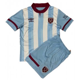 Koszulka West Ham United Dziecięcy Wyjazdowe Koszulki Piłkarskie 2021-2022 Krótki Rękaw